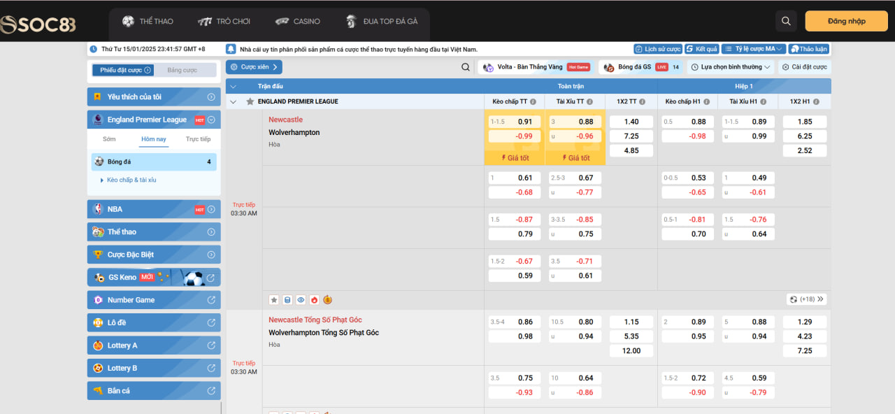 Cách chơi cá độ bóng đá tại Soc88 1 cach choi ca do bong da tai soc88